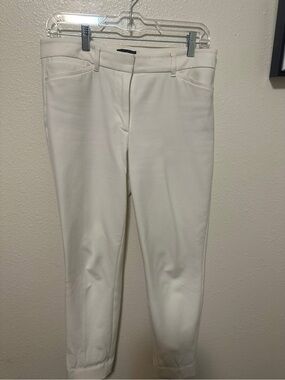 Women’s White Tailored Ankle Pants